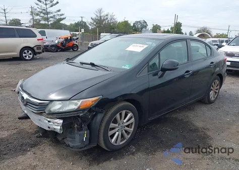 2012 Honda Civic Ex из США, поврежденный, VIN 2HGFB2F83CH314711